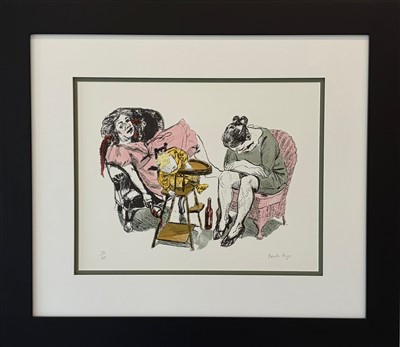 Litografia sobre papel 10/35, Mancha 47x59 cm, Dimensão com moldura 84x97 cm